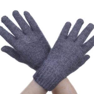 McDonald New Zealand Possum Merino Gloves 679 Shade Pewter