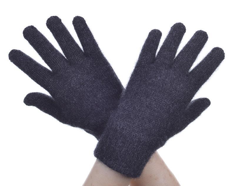 McDonald New Zealand Possum Merino Gloves 679 Shade Charcoal
