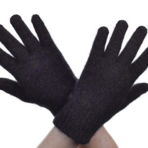 McDonald New Zealand Possum Merino Gloves 679 Shade Ebony