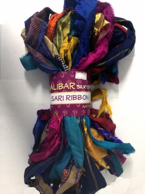 Malibar silk Craft Sari Yarn Ribbon