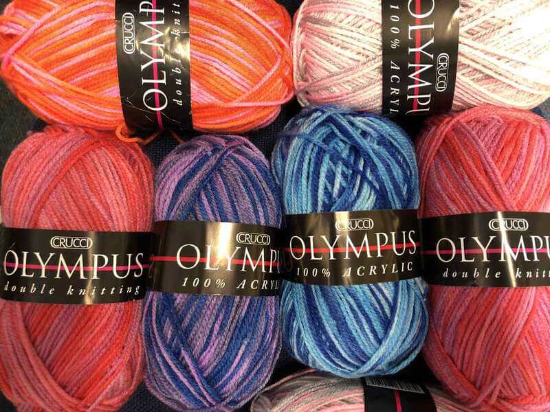 Crucci Olympus 8ply Acrylic Yarn Multi Colour